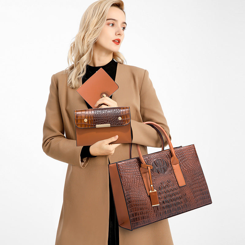 Women's Handbag Shoulder Bag Three-piece Set